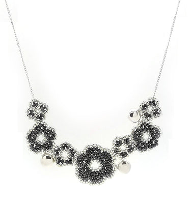 Collar 7 nomeolvides plata.